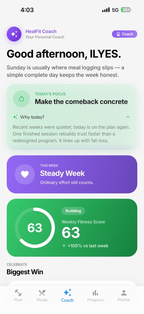 HealFit Coach