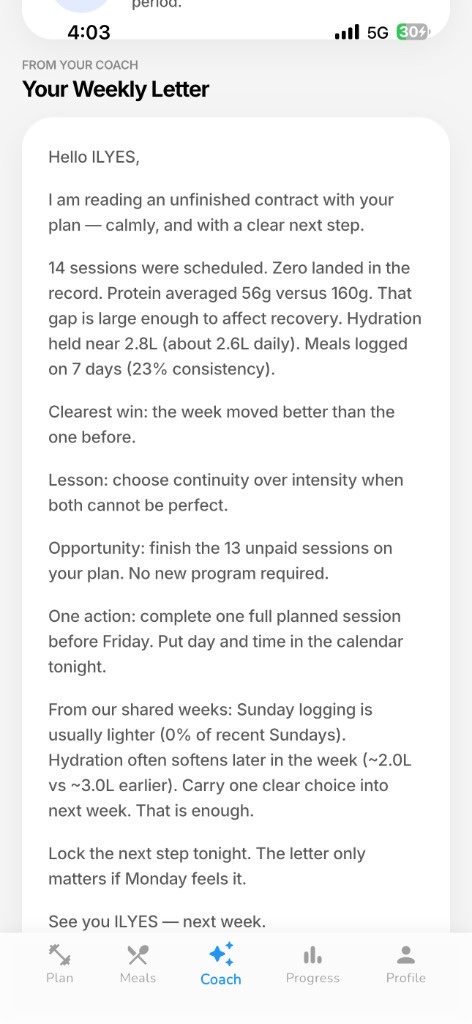 HealFit Weekly Letter